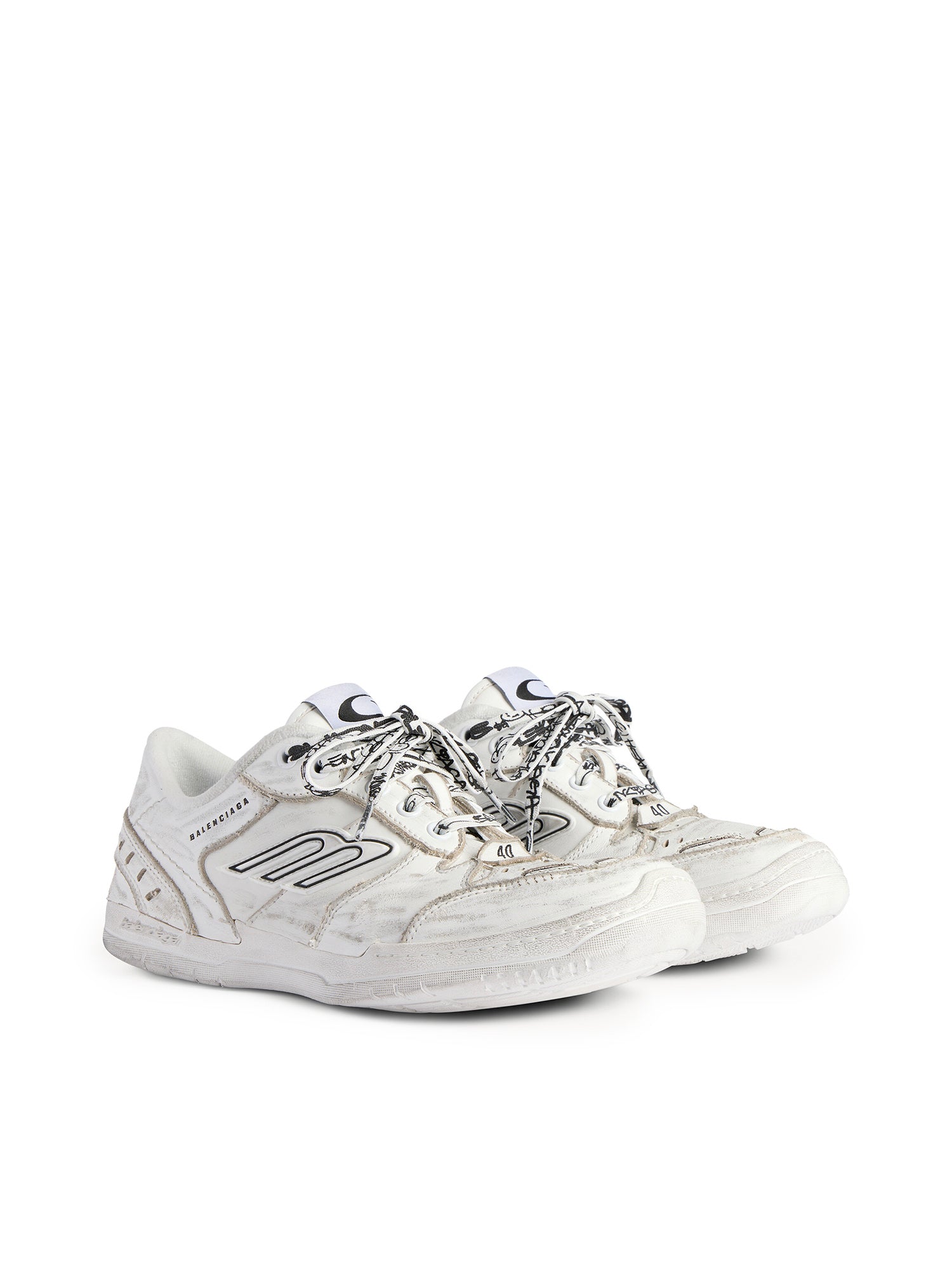 Sneaker Hamptons Worn-Out in pelle 841763 WCURS9000 BALENCIAGA 