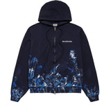 Felpa con zip Paint Splatter in pile dry 850338 TUVJ68065 BALENCIAGA 