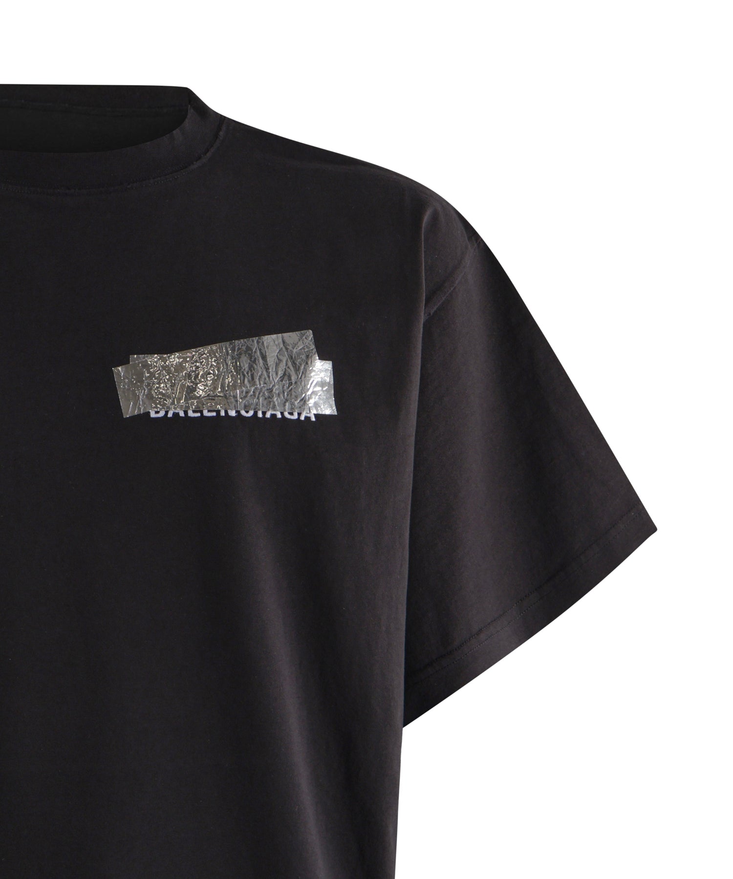 T-Shirt Silver Tape Balenciaga Back in jersey 850345 TVVE21000 BALENCIAGA 