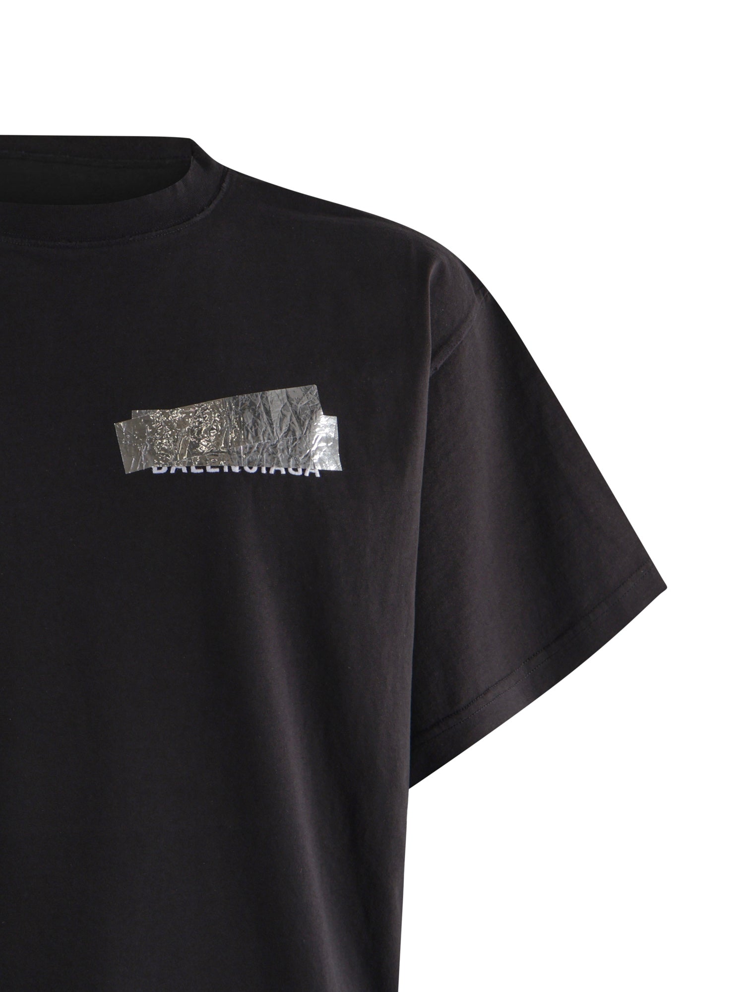 T-Shirt Silver Tape Balenciaga Back in jersey 850345 TVVE21000 BALENCIAGA 