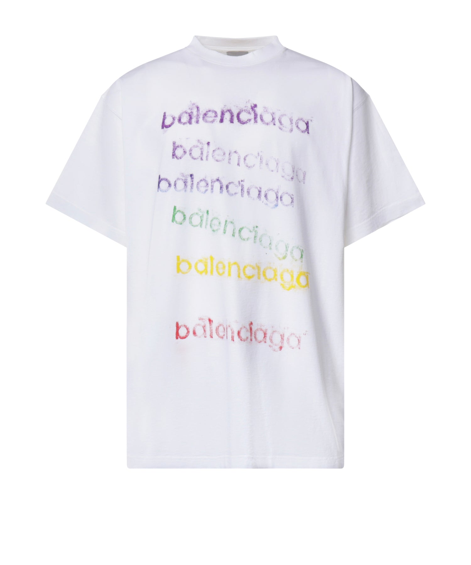 T-shirt con stampa logo in jersey 850345 TVVK99000 BALENCIAGA 