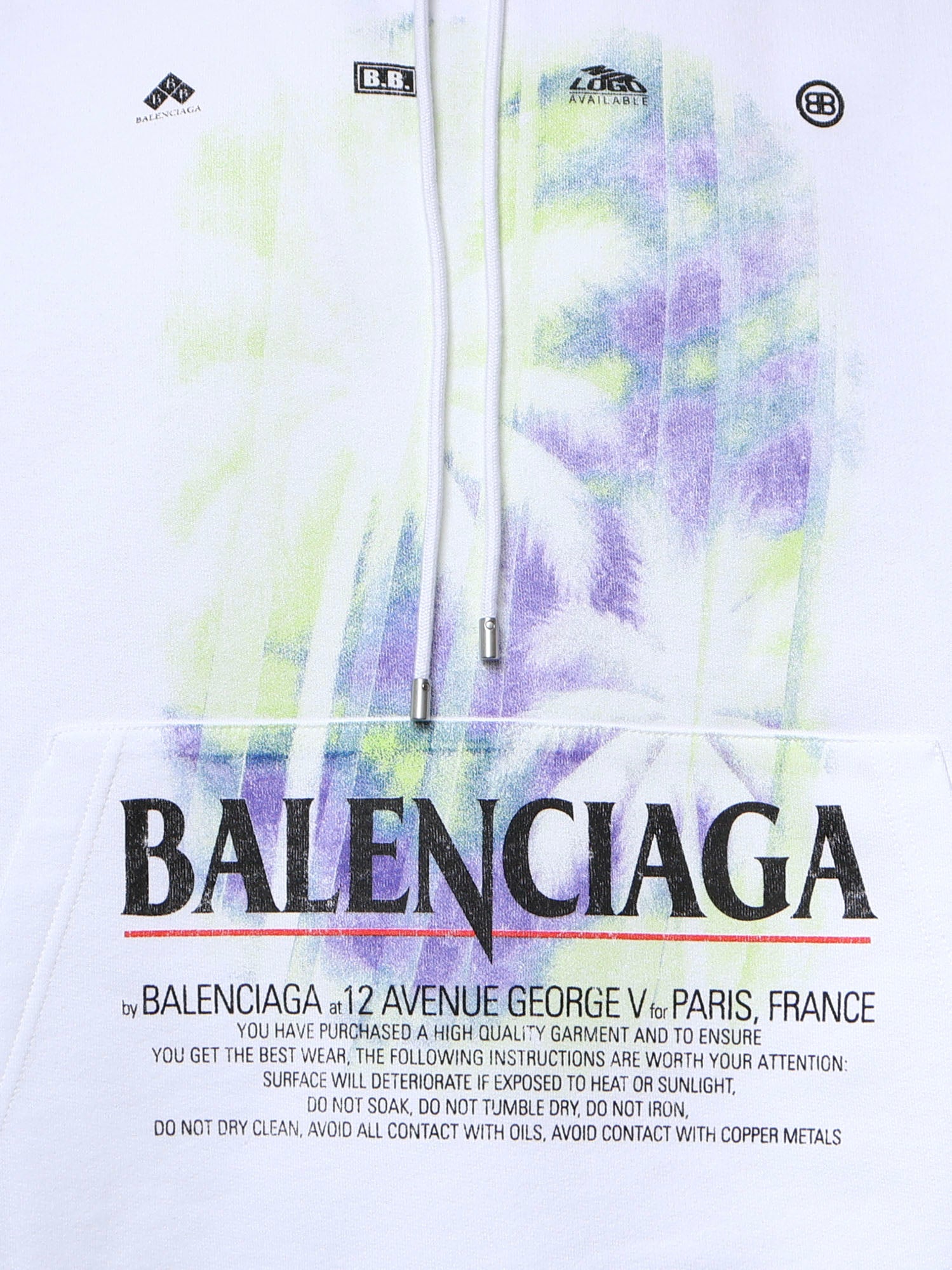 Felpa in cotone con stampa 858143 TUVZ99000 BALENCIAGA 