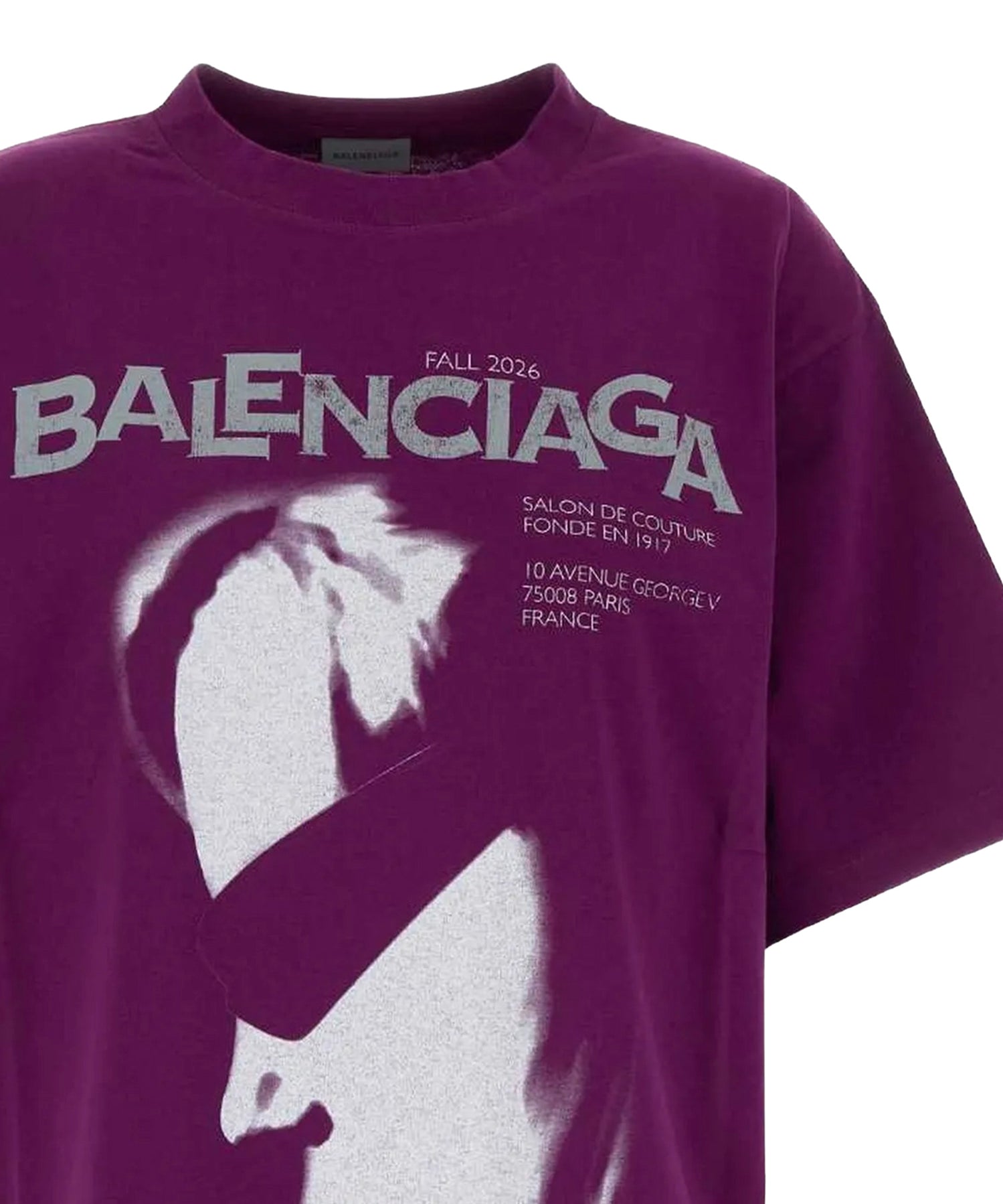 T-shirt con stampa in cotone 871733 TUVO55100 BALENCIAGA 