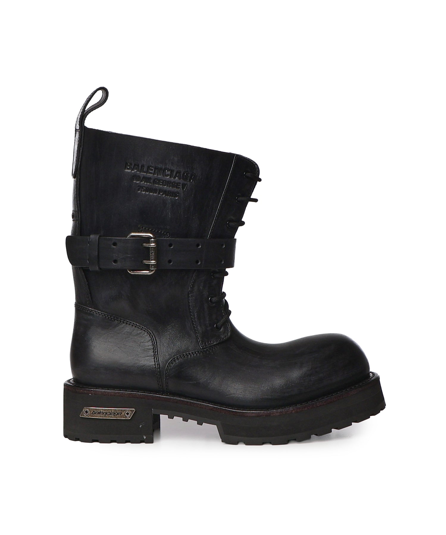 Stivaletti con lacci Venom in pelle 873427 WBEQ41081 BALENCIAGA 