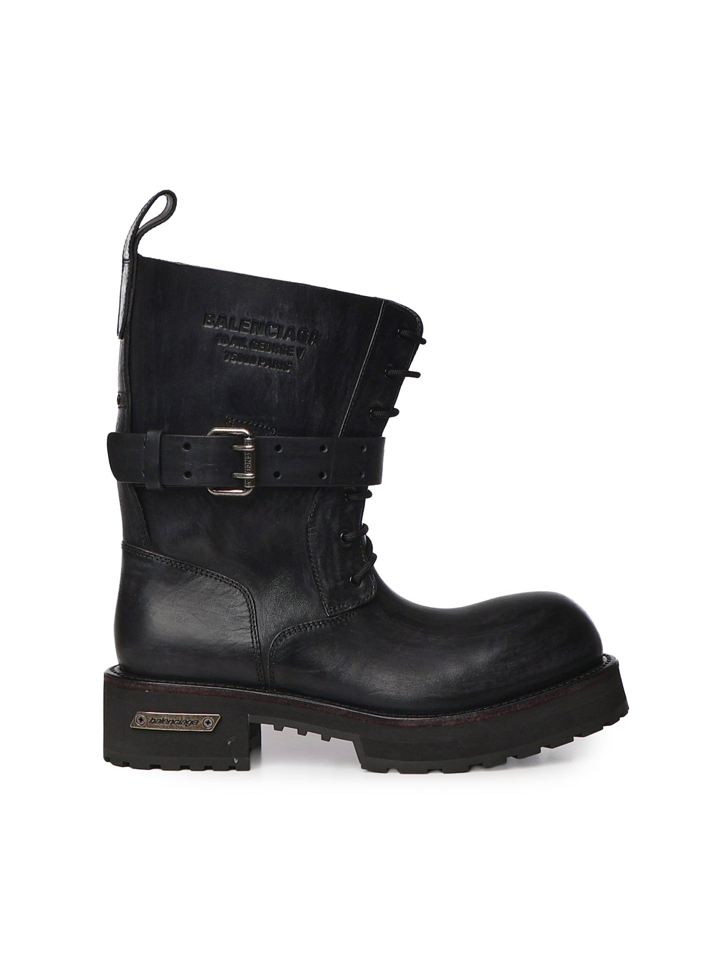 Stivaletti con lacci Venom in pelle 873427 WBEQ41081 BALENCIAGA 