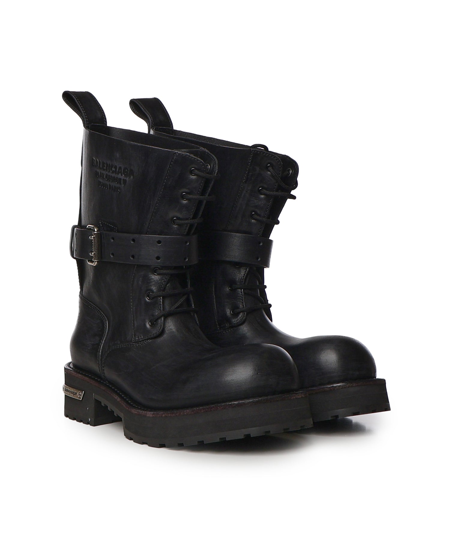 Stivaletti con lacci Venom in pelle 873427 WBEQ41081 BALENCIAGA 