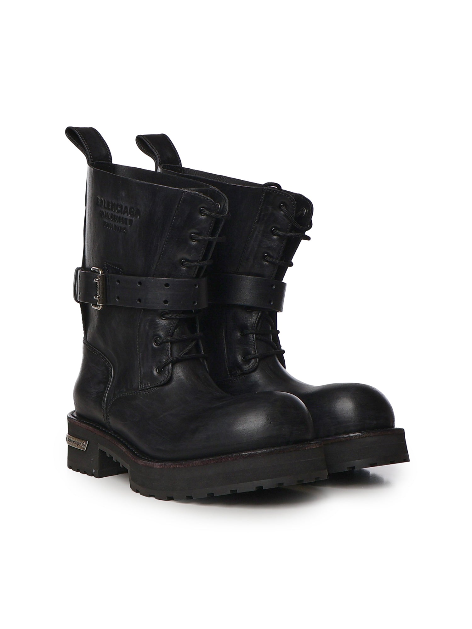 Stivaletti con lacci Venom in pelle 873427 WBEQ41081 BALENCIAGA 