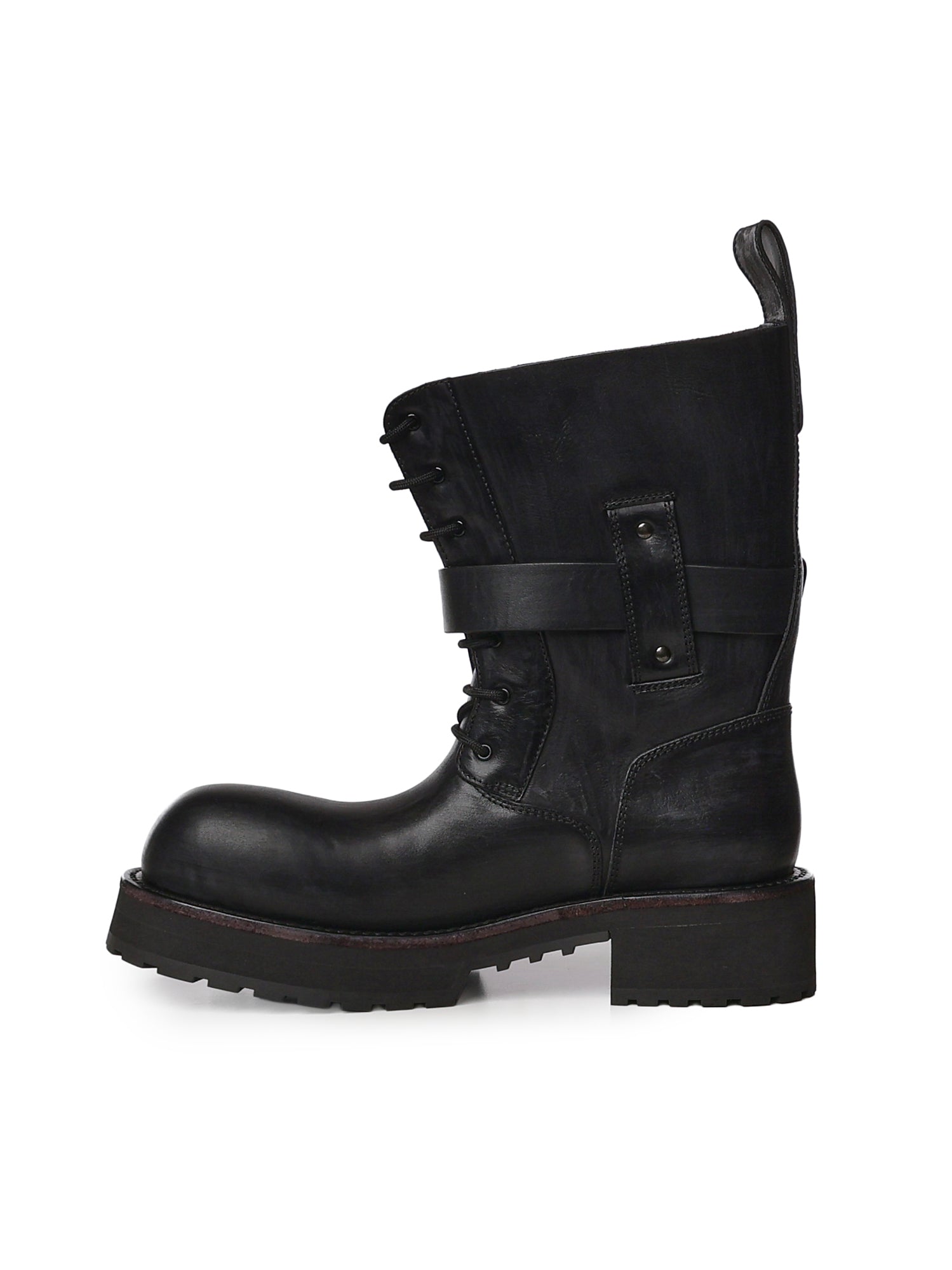 Stivaletti con lacci Venom in pelle 873427 WBEQ41081 BALENCIAGA 