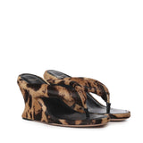 Infradito con zeppa Gaeta in cavallino leopard A0004Z WCED08800 BALENCIAGA 