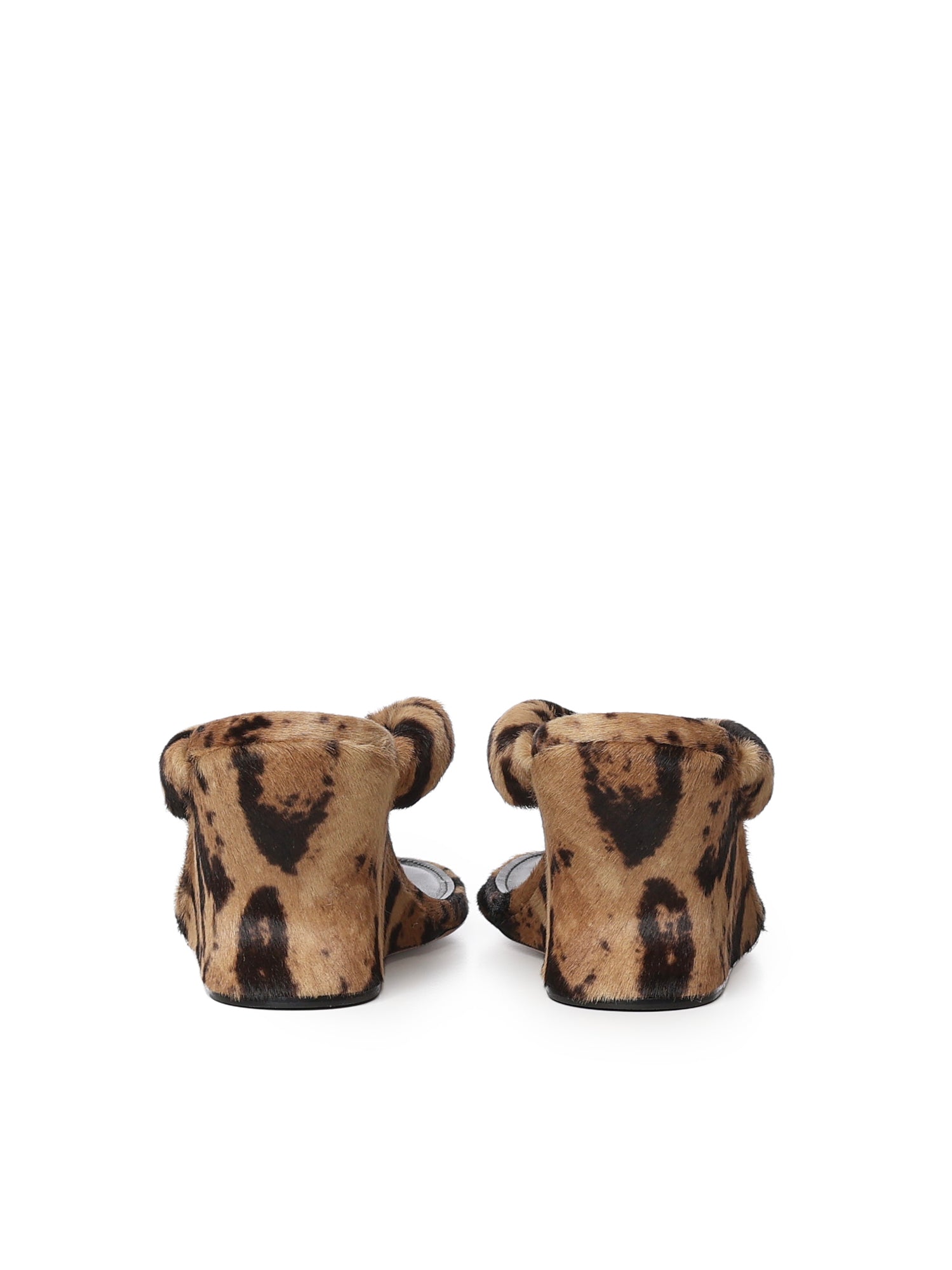 Infradito con zeppa Gaeta in cavallino leopard A0004Z WCED08800 BALENCIAGA 