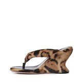 Infradito con zeppa Gaeta in cavallino leopard A0004Z WCED08800 BALENCIAGA 