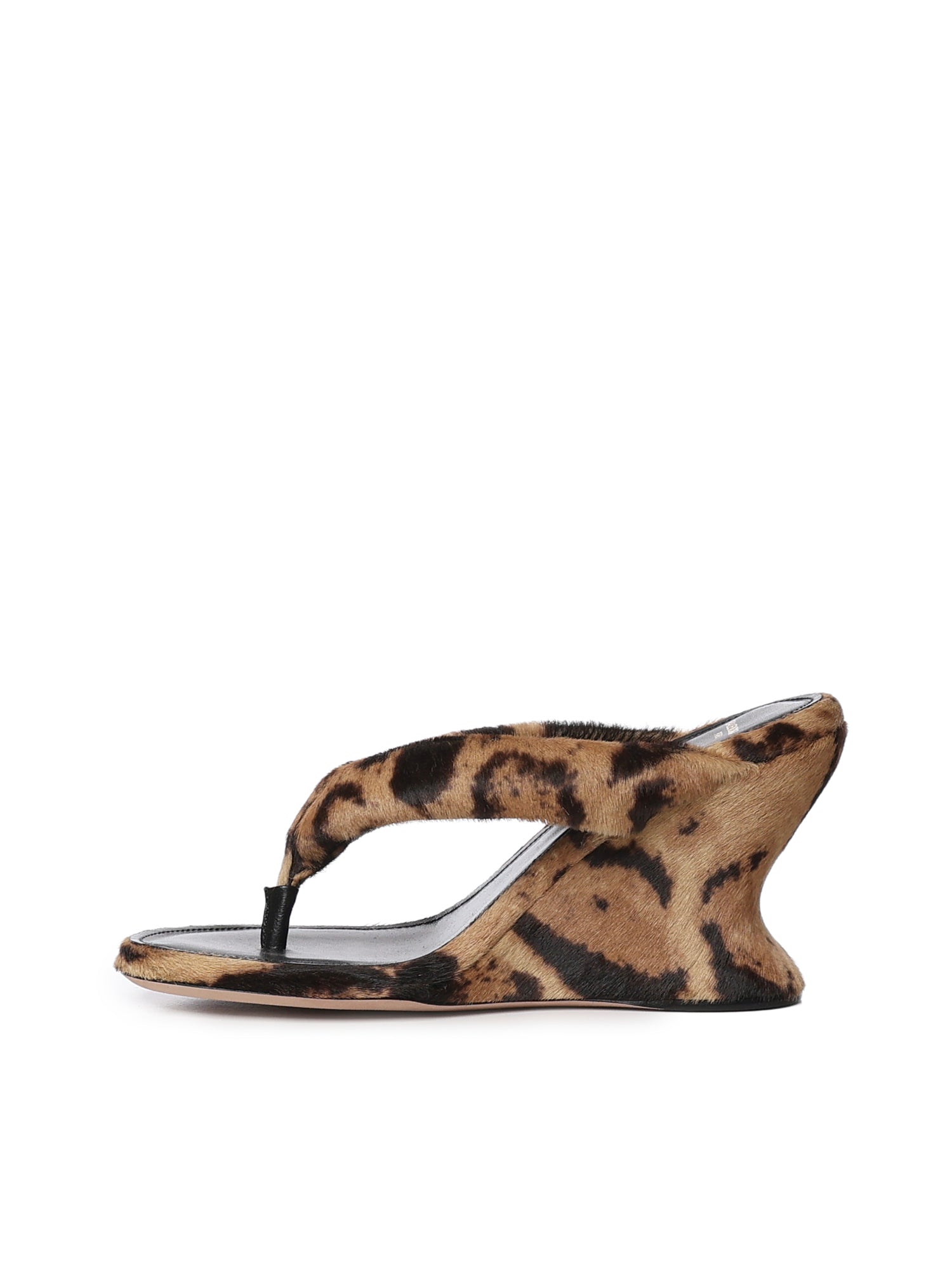 Infradito con zeppa Gaeta in cavallino leopard A0004Z WCED08800 BALENCIAGA 