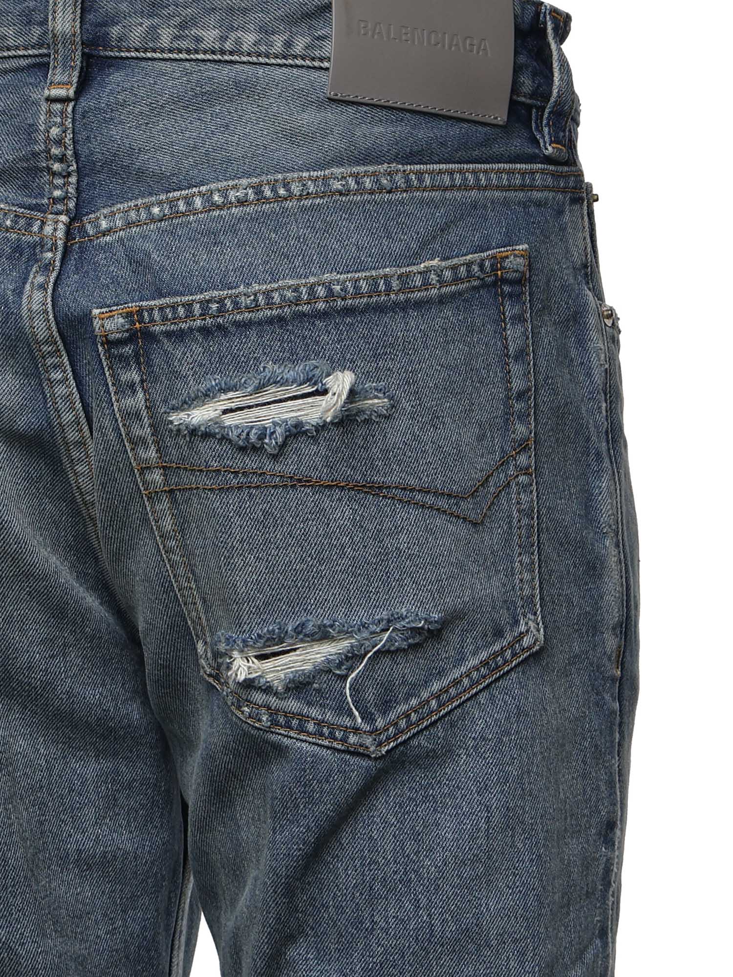 Jeans Straight in denim A001OI TDW145002 BALENCIAGA 