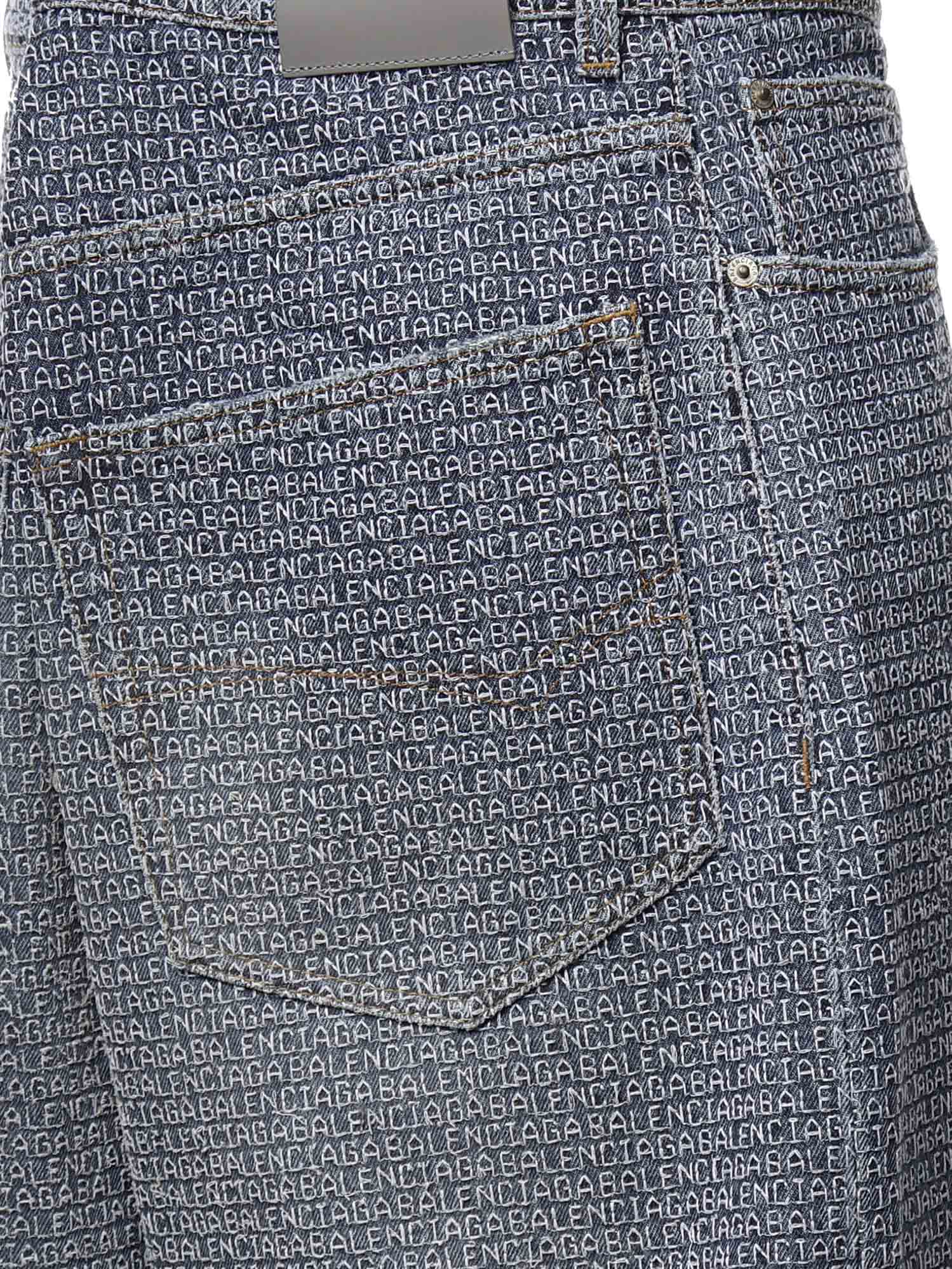 Jeans Stitch Baggy in denim A001TW TUW585002 BALENCIAGA 