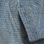 Giacca con cappuccio Denim Stitch in cotone A001UL TUW585002 BALENCIAGA 