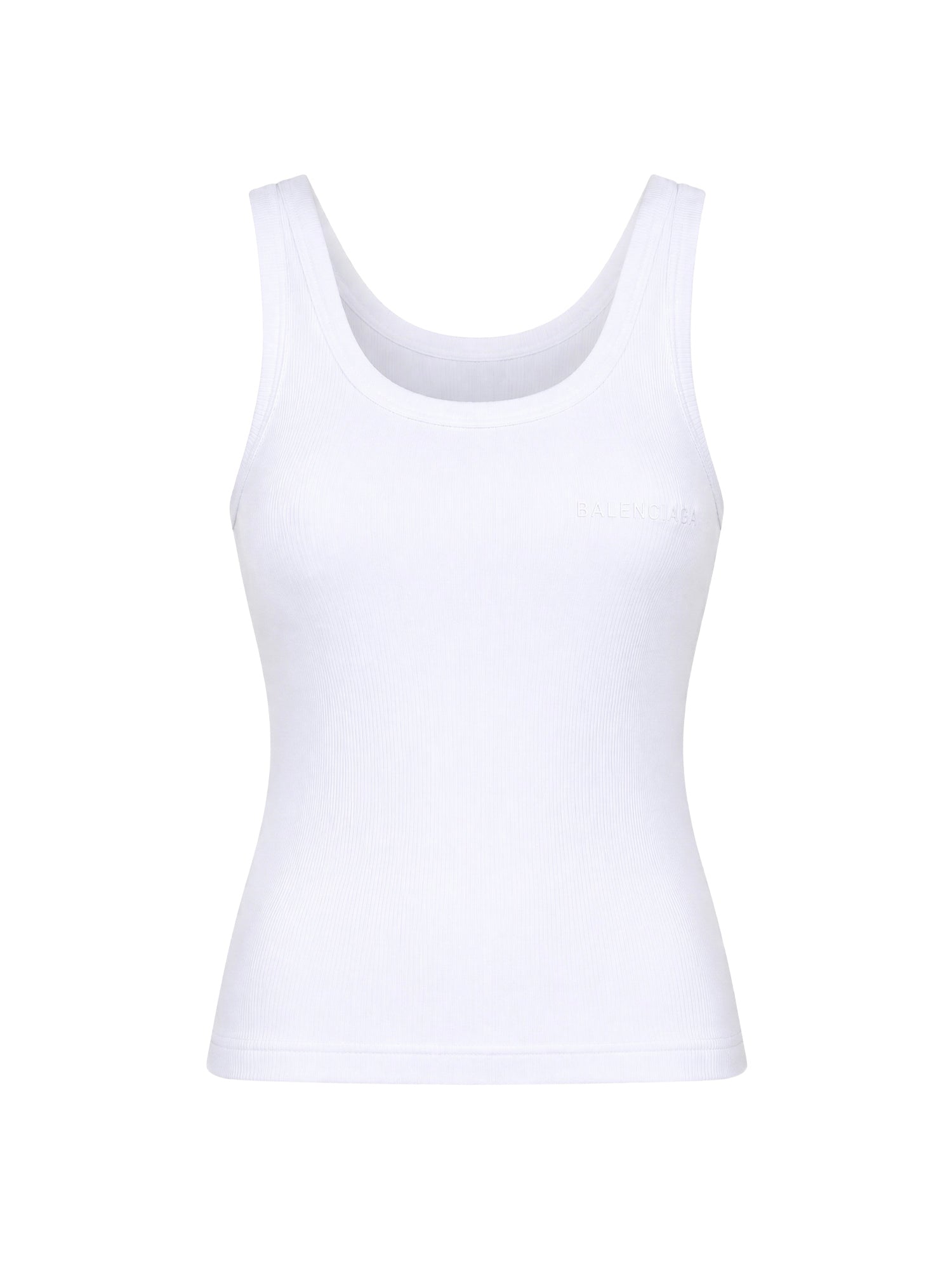Tank top in cotone A001XE TUVA89000 BALENCIAGA 