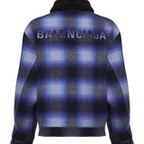 Giacca bomber in flanella check A001YN TRU1333964 BALENCIAGA 