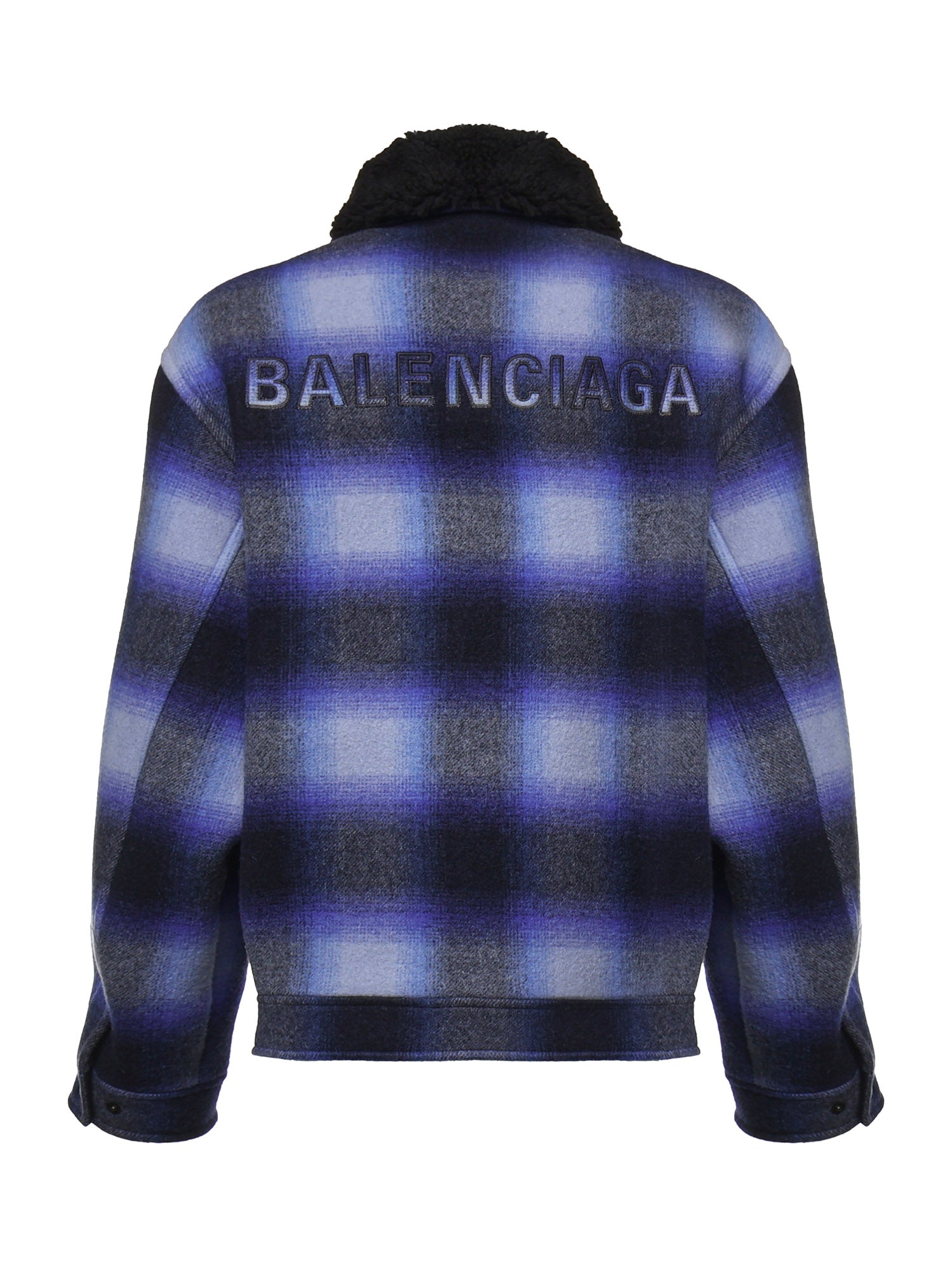 Giacca bomber in flanella check A001YN TRU1333964 BALENCIAGA 