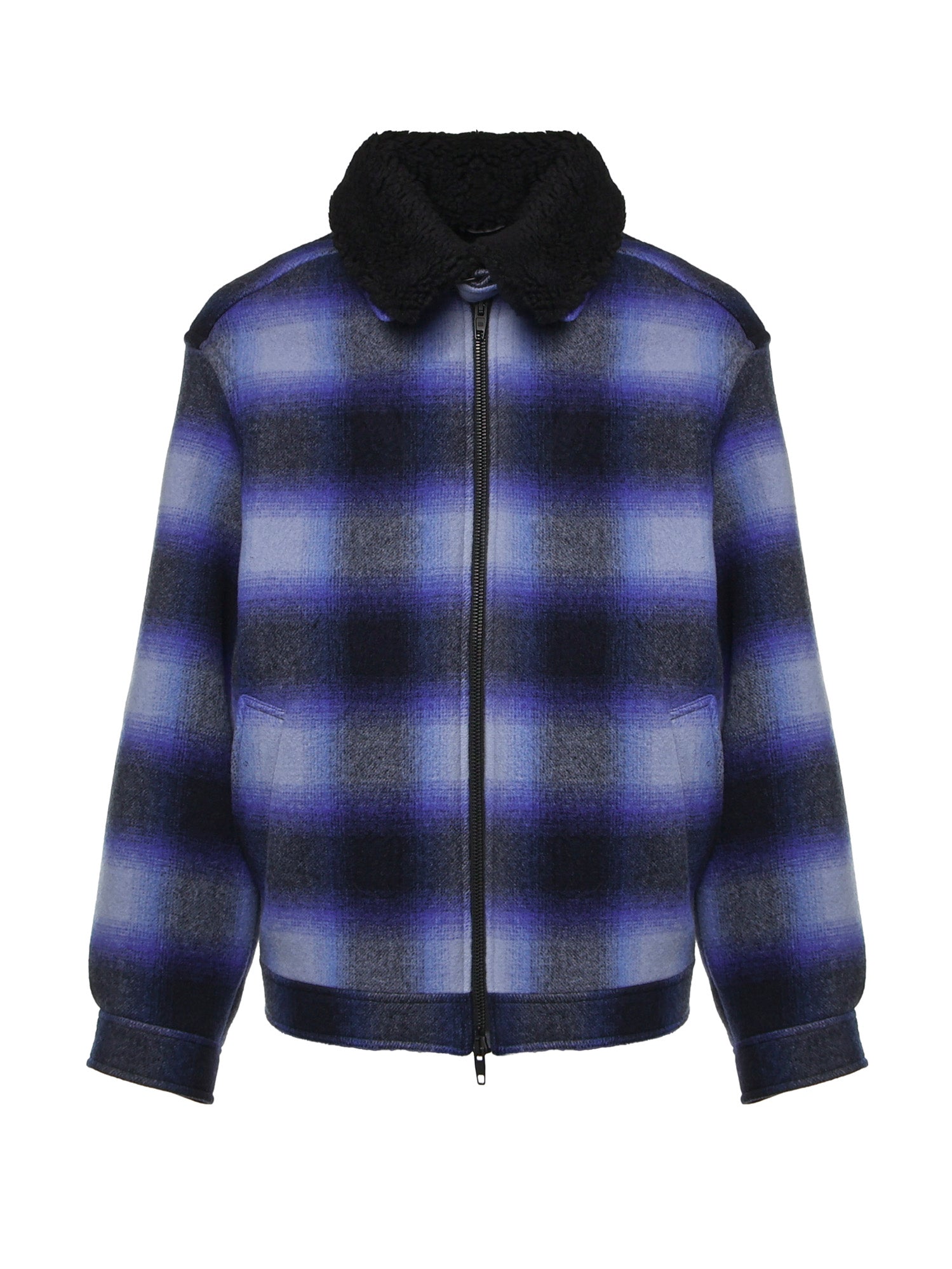 Giacca bomber in flanella check A001YN TRU1333964 BALENCIAGA 