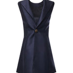 Abito corto in lana e seta A00293 TUT228065 BALENCIAGA 