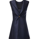 Abito corto in lana e seta A00293 TUT228065 BALENCIAGA 