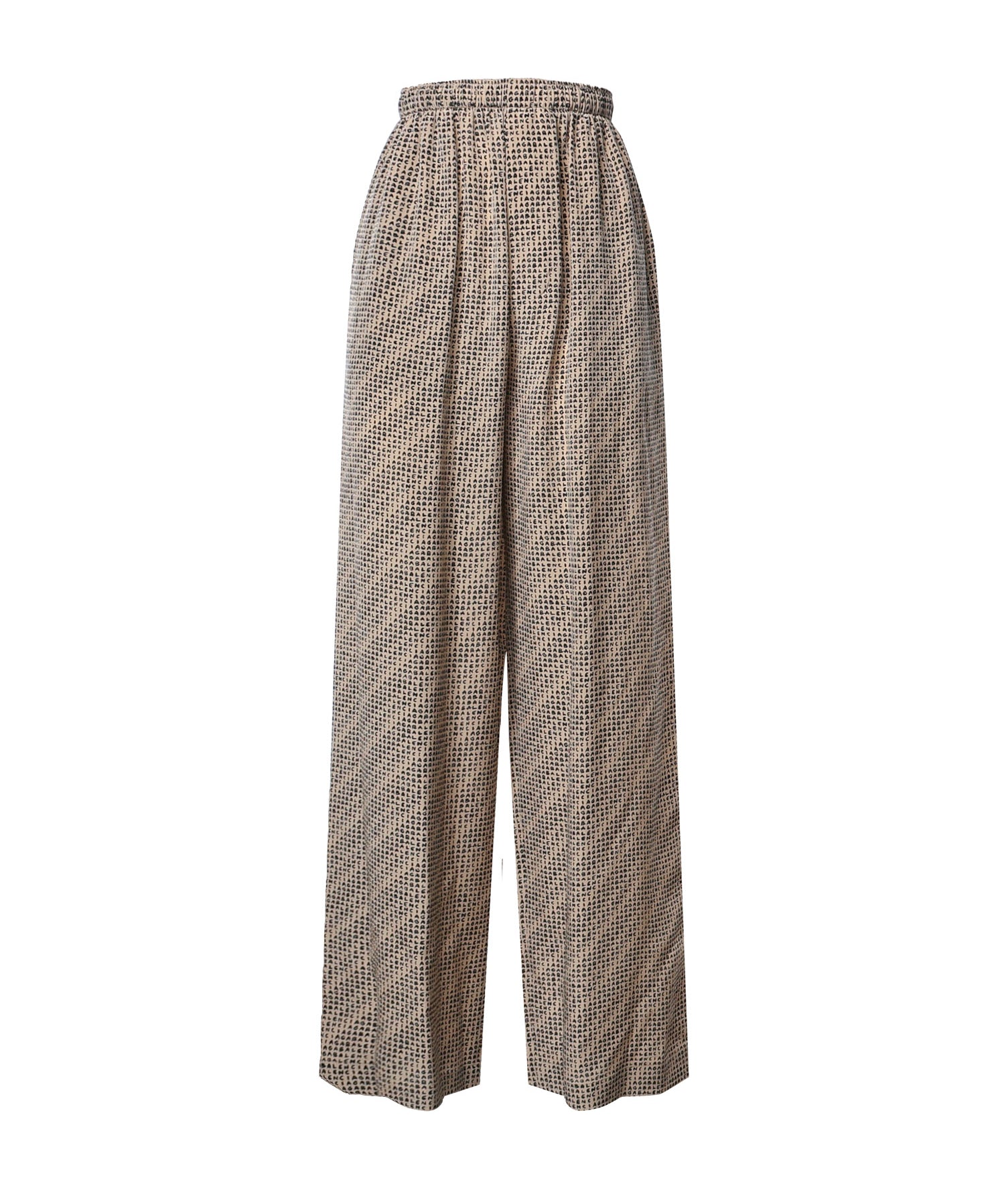 Pantaloni Monogram in crêpe di seta A002AB TUL729364 BALENCIAGA 