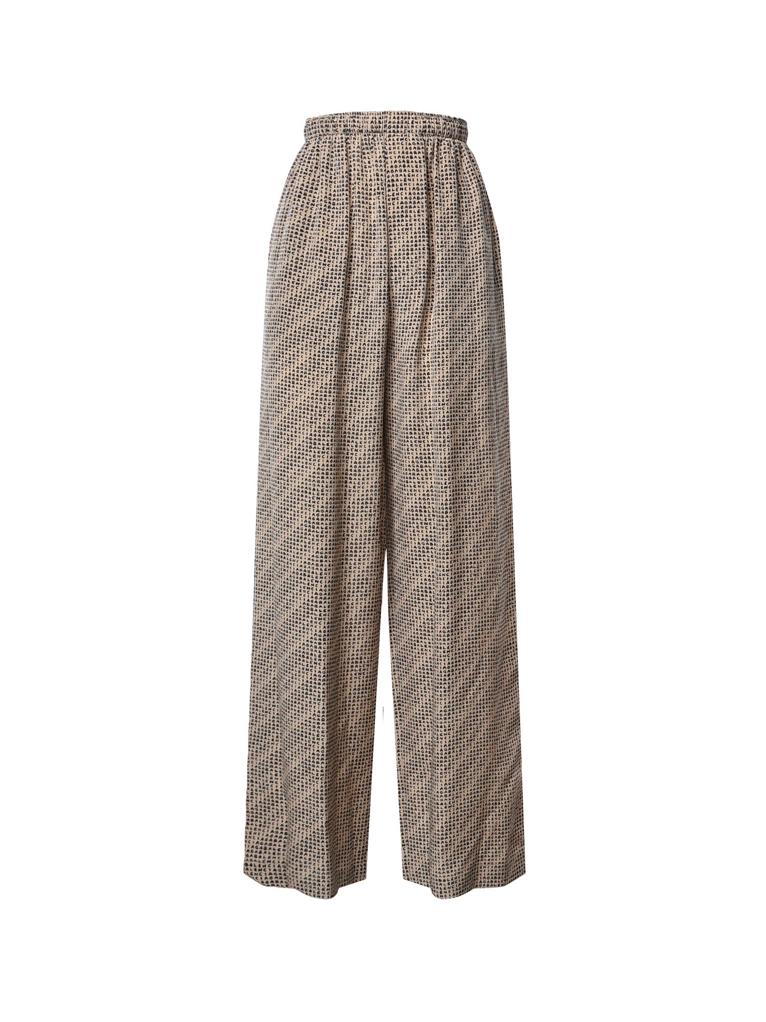 Pantaloni Monogram in crêpe di seta A002AB TUL729364 BALENCIAGA 
