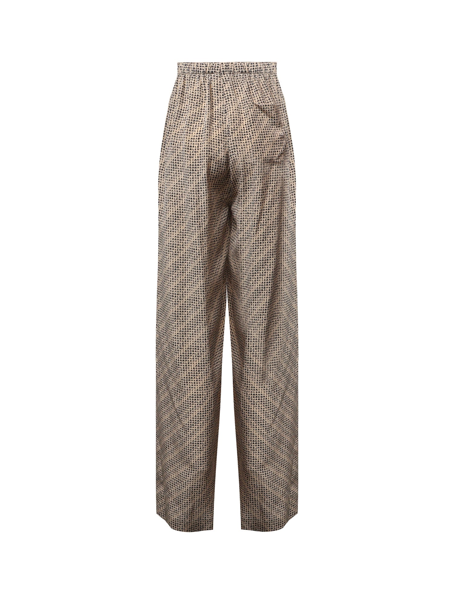 Pantaloni Monogram in crêpe di seta A002AB TUL729364 BALENCIAGA 