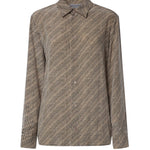 Camicia Monogram in crêpe di seta A002B2 TUL729364 BALENCIAGA 