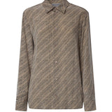 Camicia Monogram in crêpe di seta A002B2 TUL729364 BALENCIAGA 