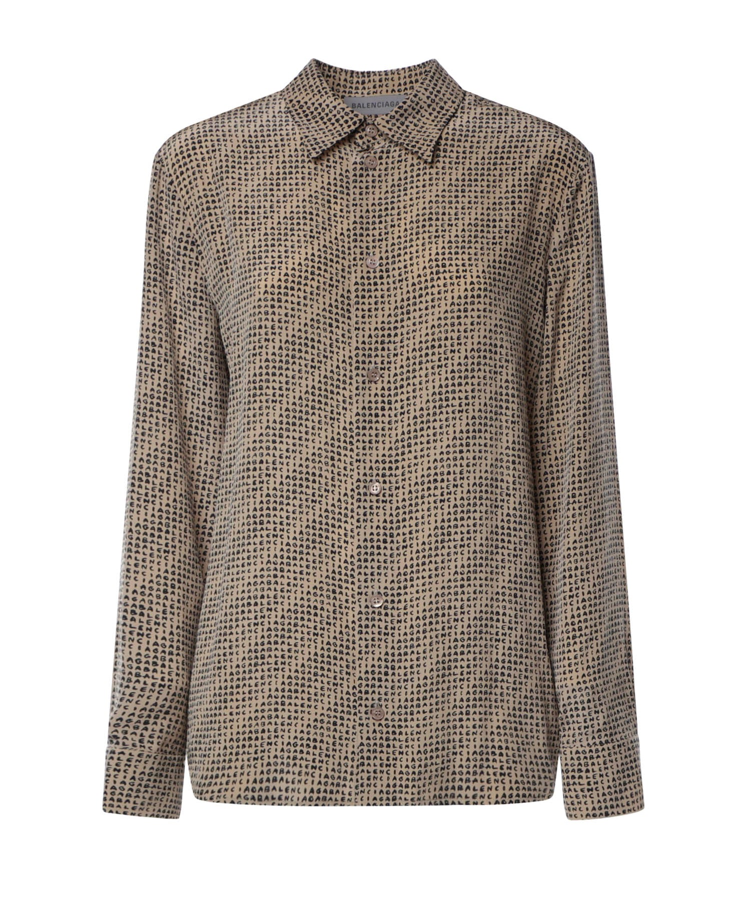 Camicia Monogram in crêpe di seta A002B2 TUL729364 BALENCIAGA 