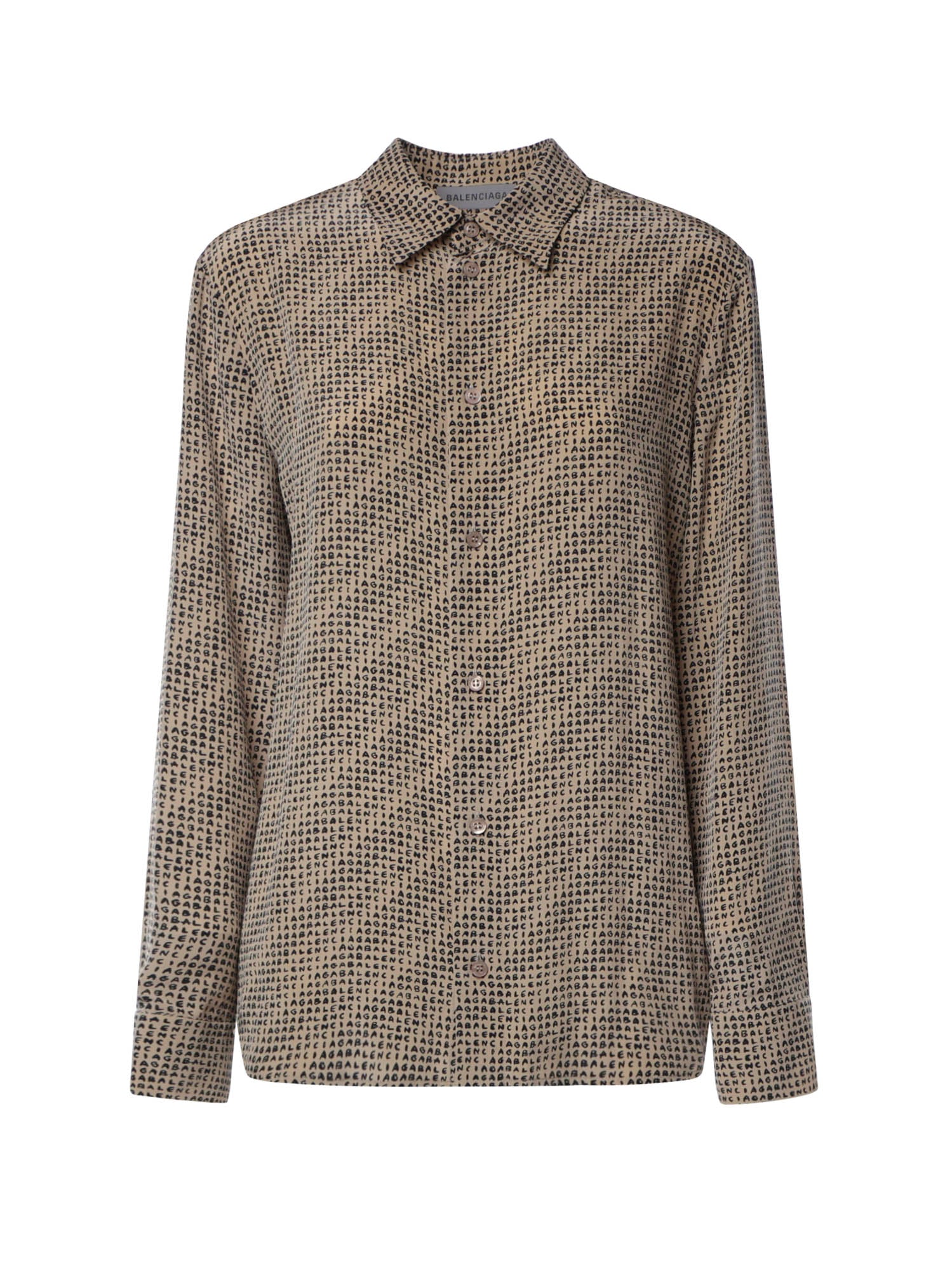 Camicia Monogram in crêpe di seta A002B2 TUL729364 BALENCIAGA 