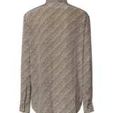 Camicia Monogram in crêpe di seta A002B2 TUL729364 BALENCIAGA 