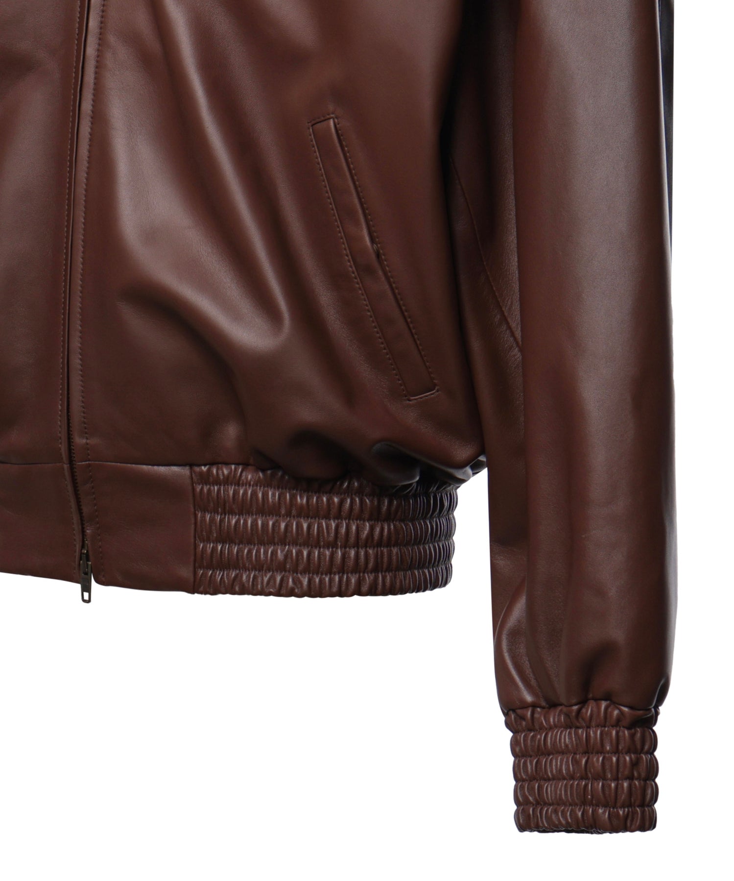 Bomber a collo alto in pelle A002I1 TUS112135 BALENCIAGA 