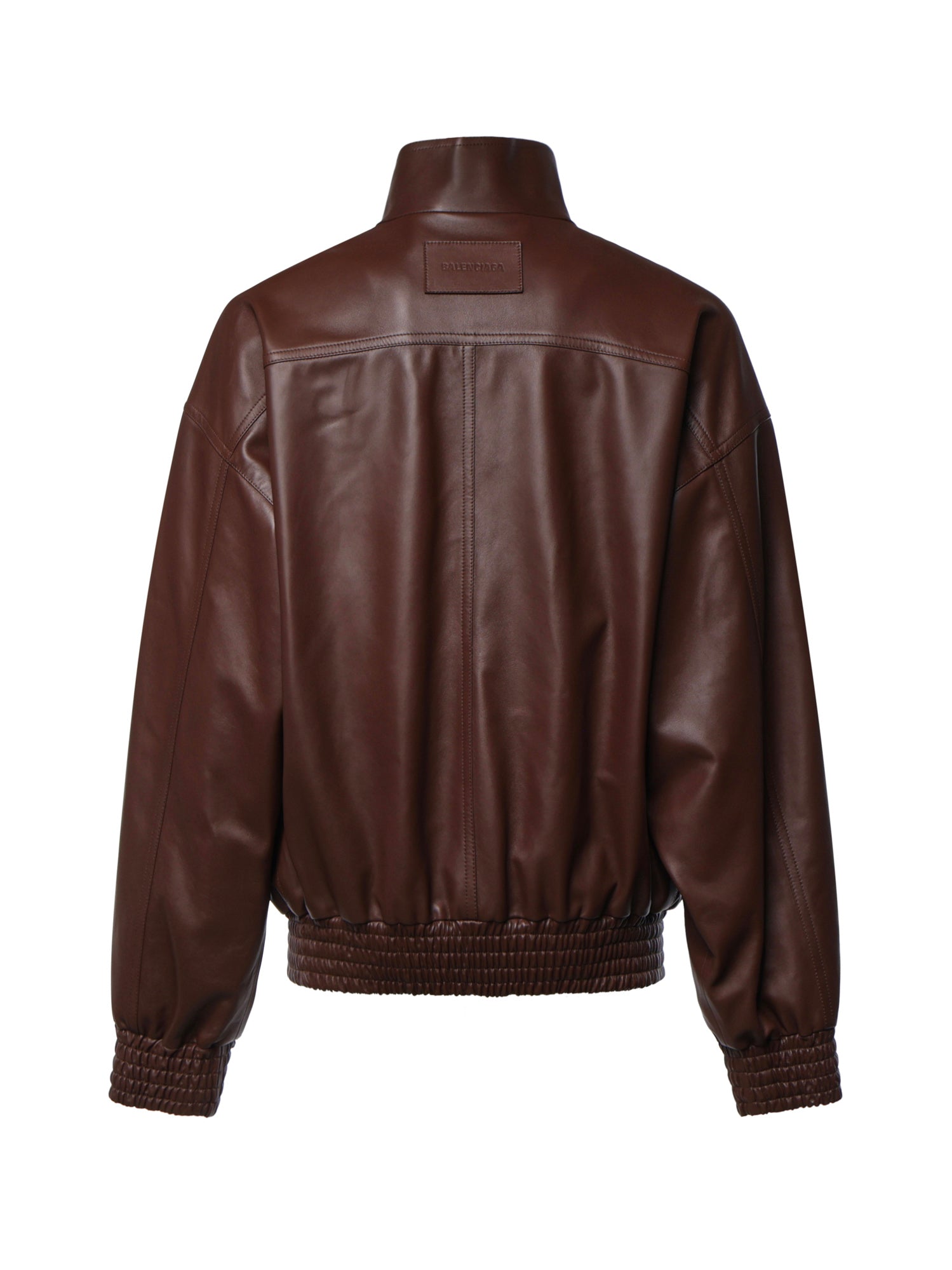 Bomber a collo alto in pelle A002I1 TUS112135 BALENCIAGA 