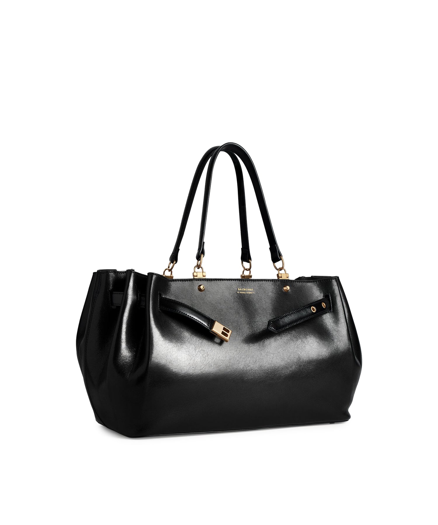 Borsa Tote Fan Media in pelle A007J6 2ACT41000 BALENCIAGA 