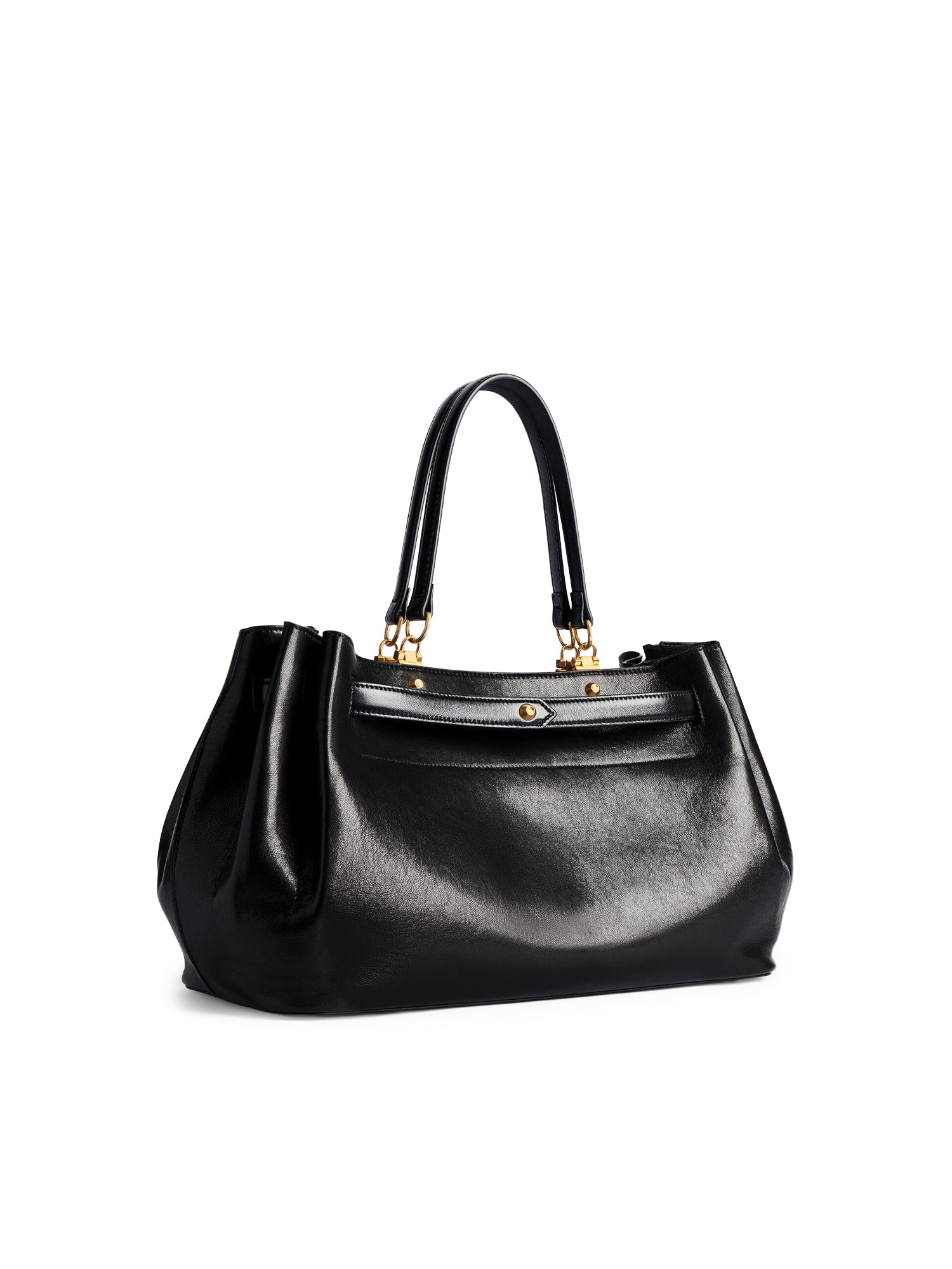 Borsa Tote Fan Media in pelle A007J6 2ACT41000 BALENCIAGA 