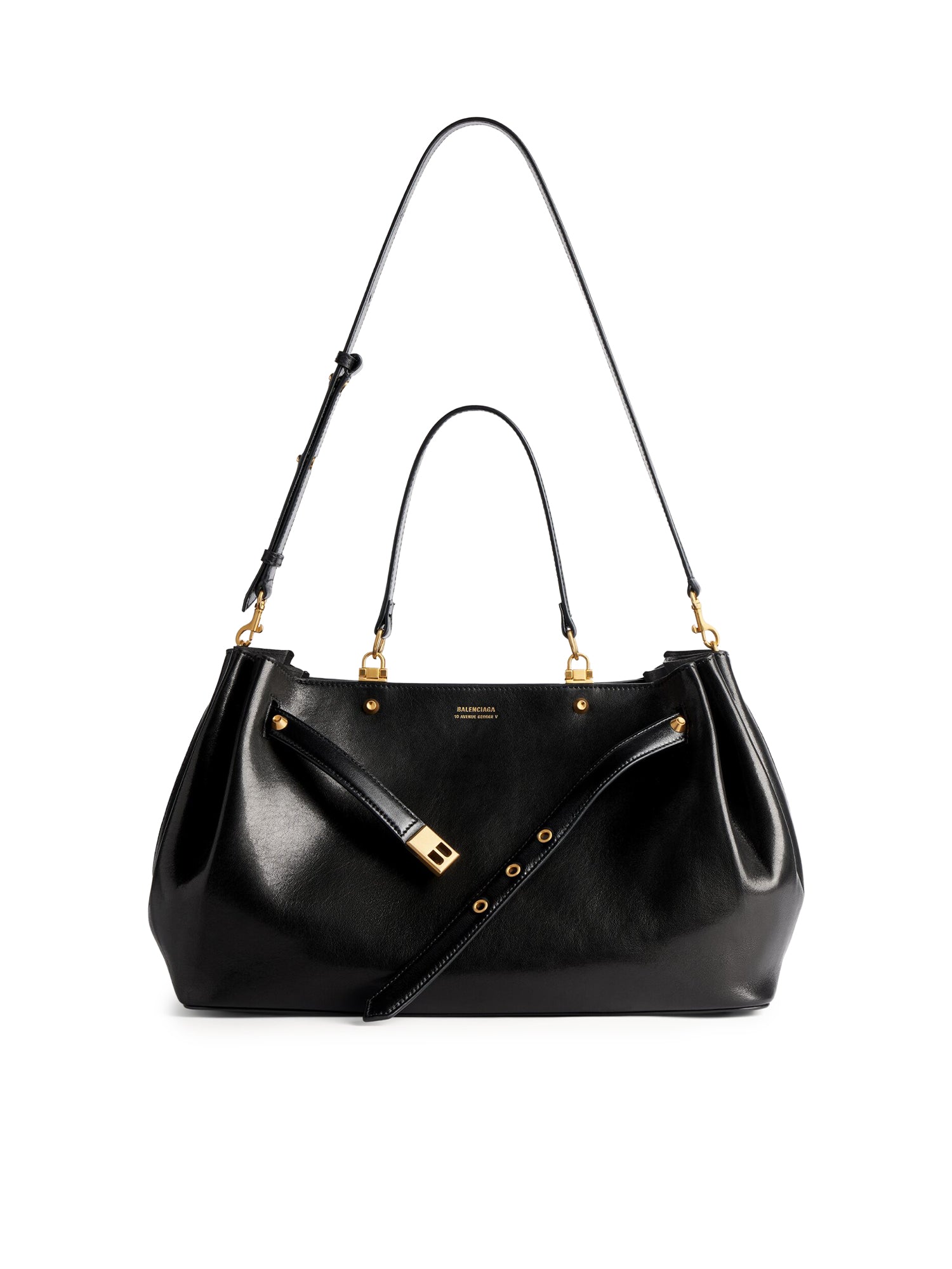 Borsa Tote Fan Media in pelle A007J6 2ACT41000 BALENCIAGA 