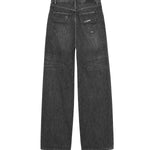 Jeans baggy con pieghe in denim A0097B TUW561227 BALENCIAGA 
