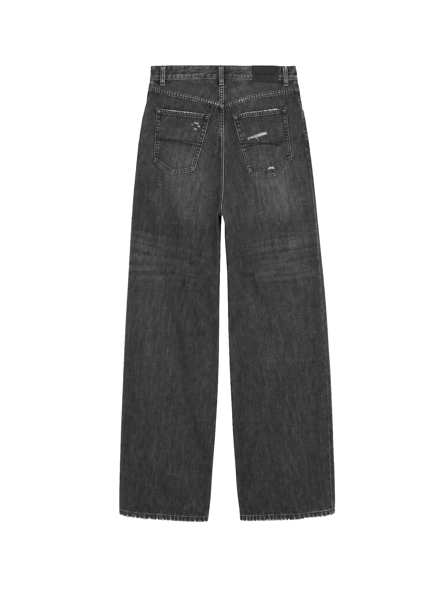 Jeans baggy con pieghe in denim A0097B TUW561227 BALENCIAGA 