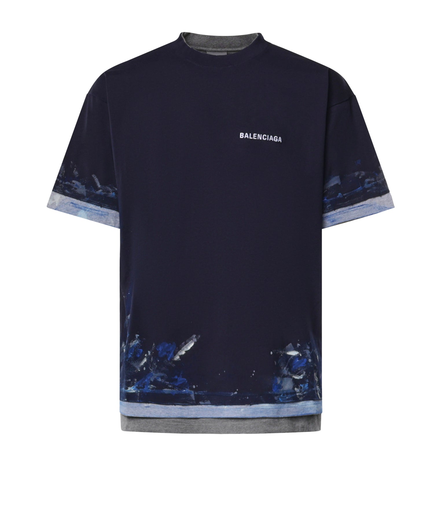 T-shirt con logo in cotone A009CW TUVJ78065 BALENCIAGA 