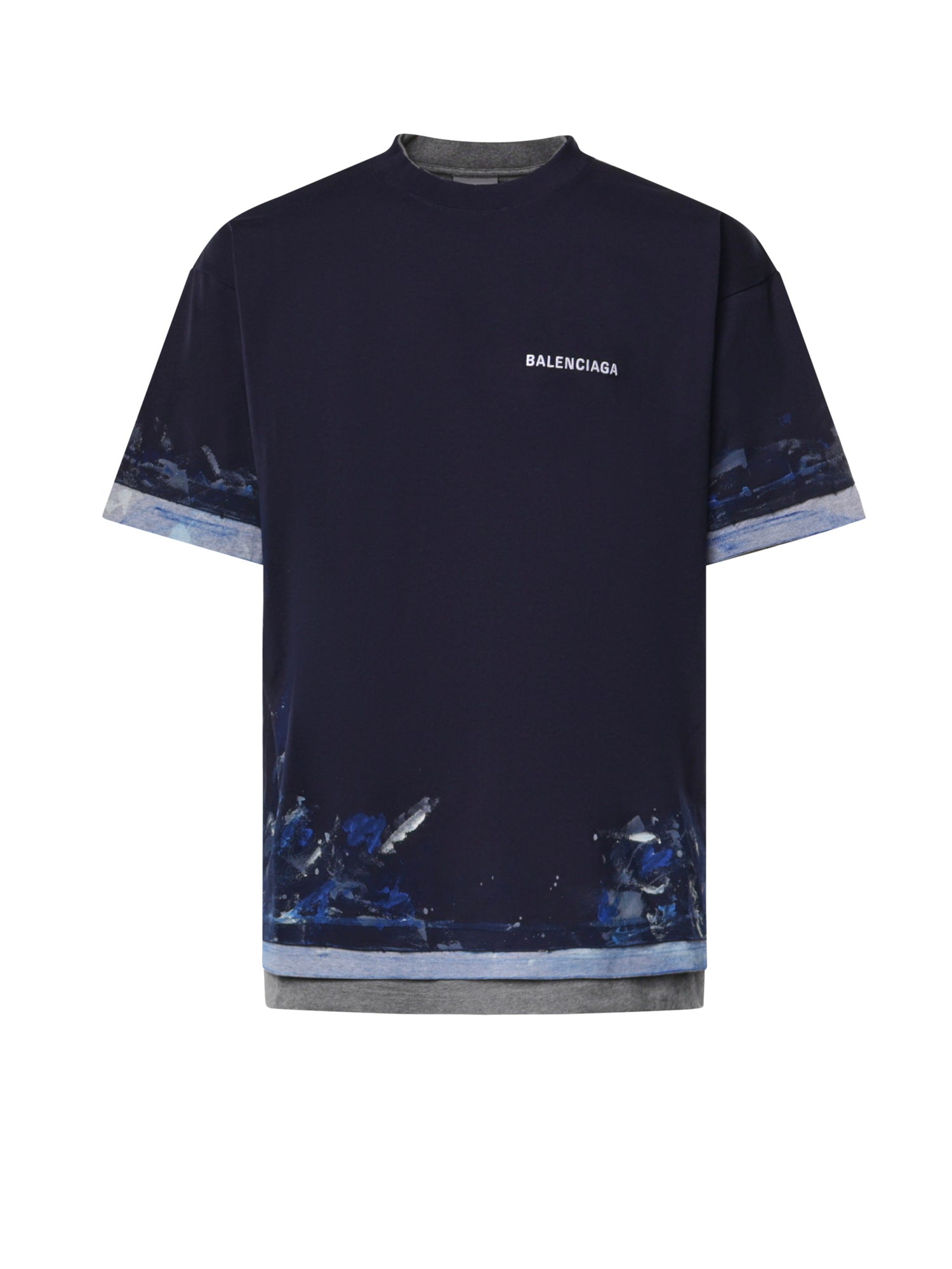 T-shirt con logo in cotone A009CW TUVJ78065 BALENCIAGA 