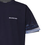 T-shirt con logo in cotone A009CW TUVJ78065 BALENCIAGA 
