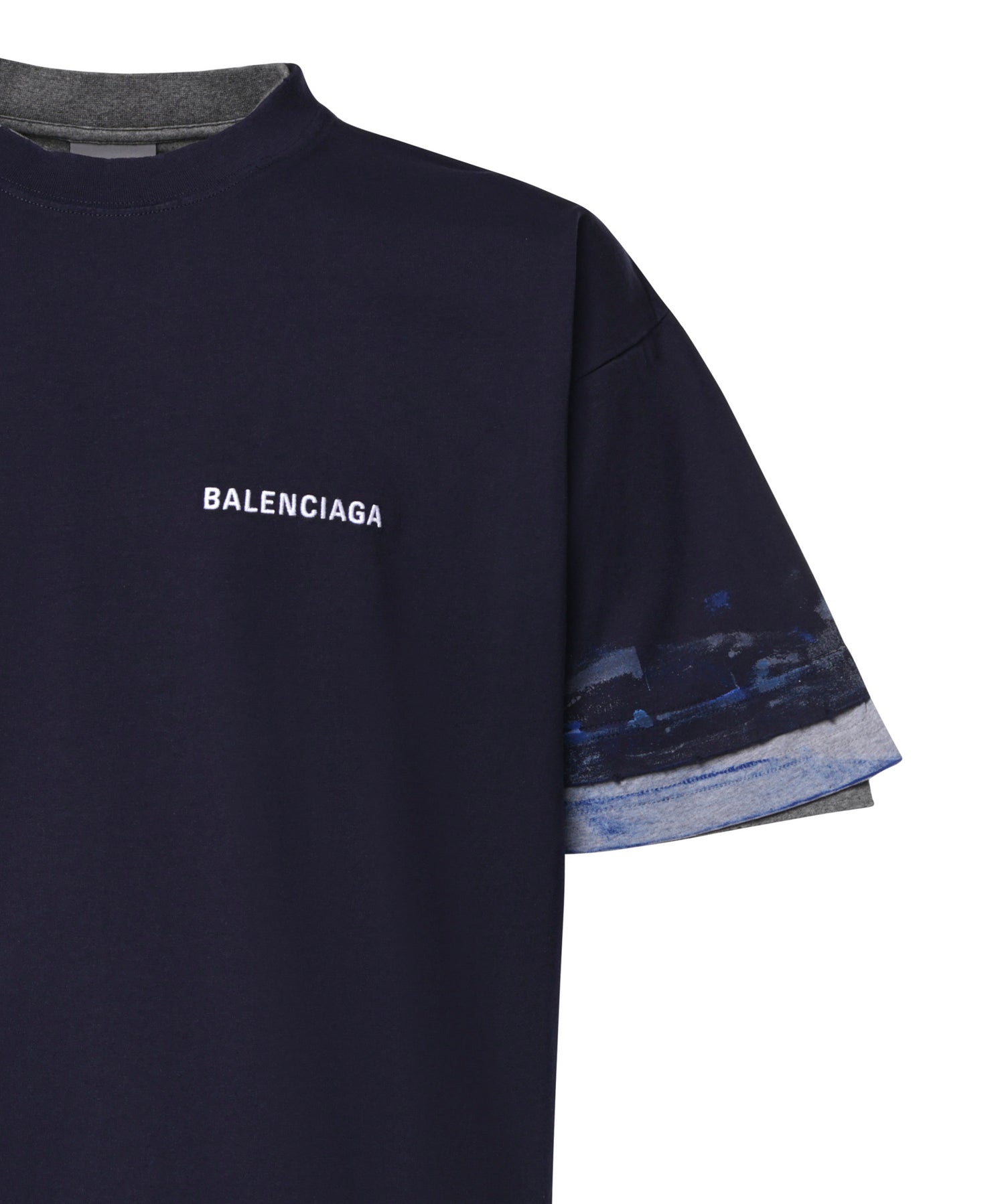 T-shirt con logo in cotone A009CW TUVJ78065 BALENCIAGA 