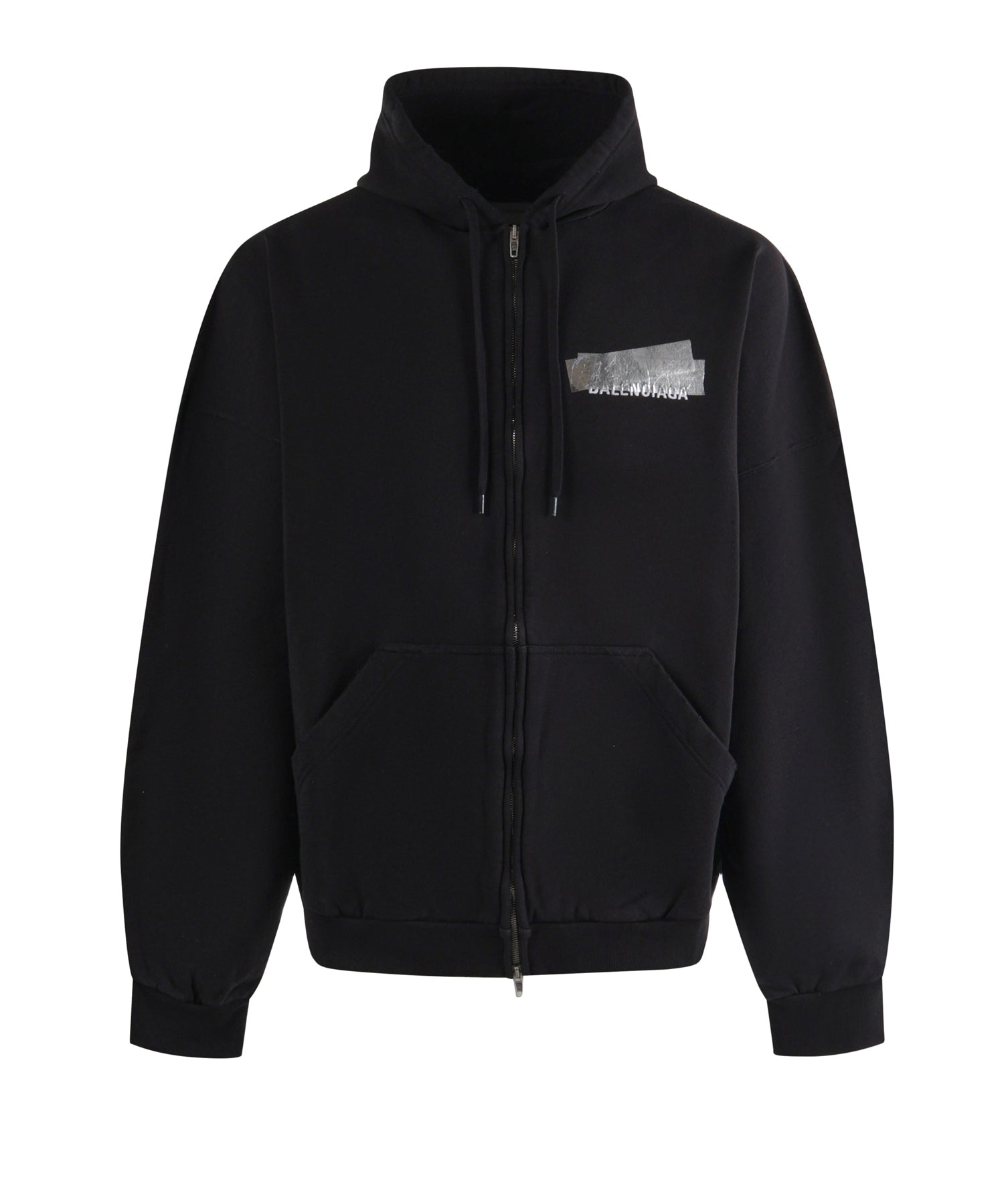 Felpa con zip Silver Tape Balenciaga Back in pile dry A009EA TVVE31000 BALENCIAGA 