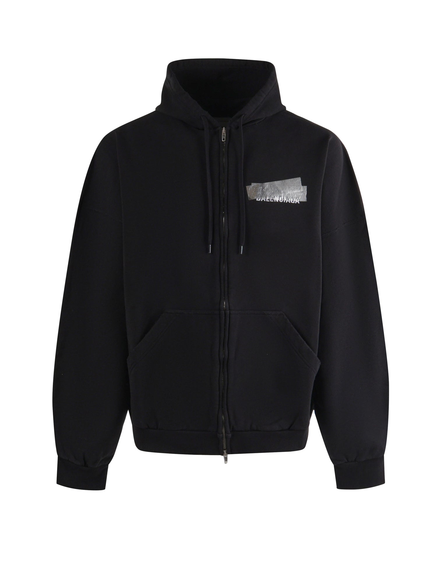 Felpa con zip Silver Tape Balenciaga Back in pile dry A009EA TVVE31000 BALENCIAGA 