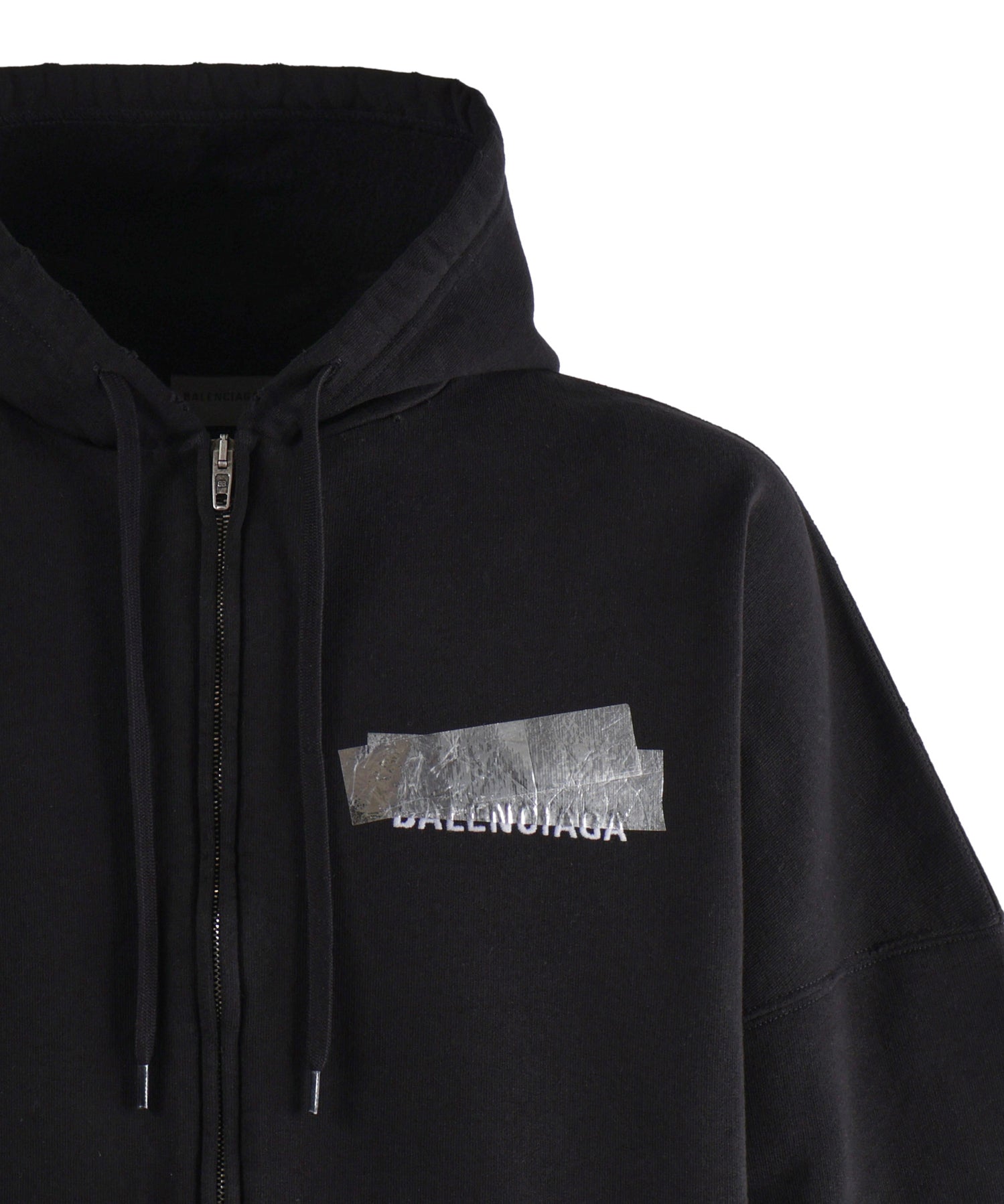 Felpa con zip Silver Tape Balenciaga Back in pile dry A009EA TVVE31000 BALENCIAGA 
