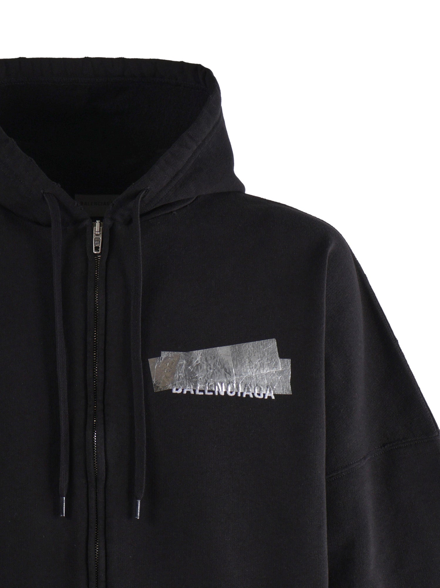 Felpa con zip Silver Tape Balenciaga Back in pile dry A009EA TVVE31000 BALENCIAGA 