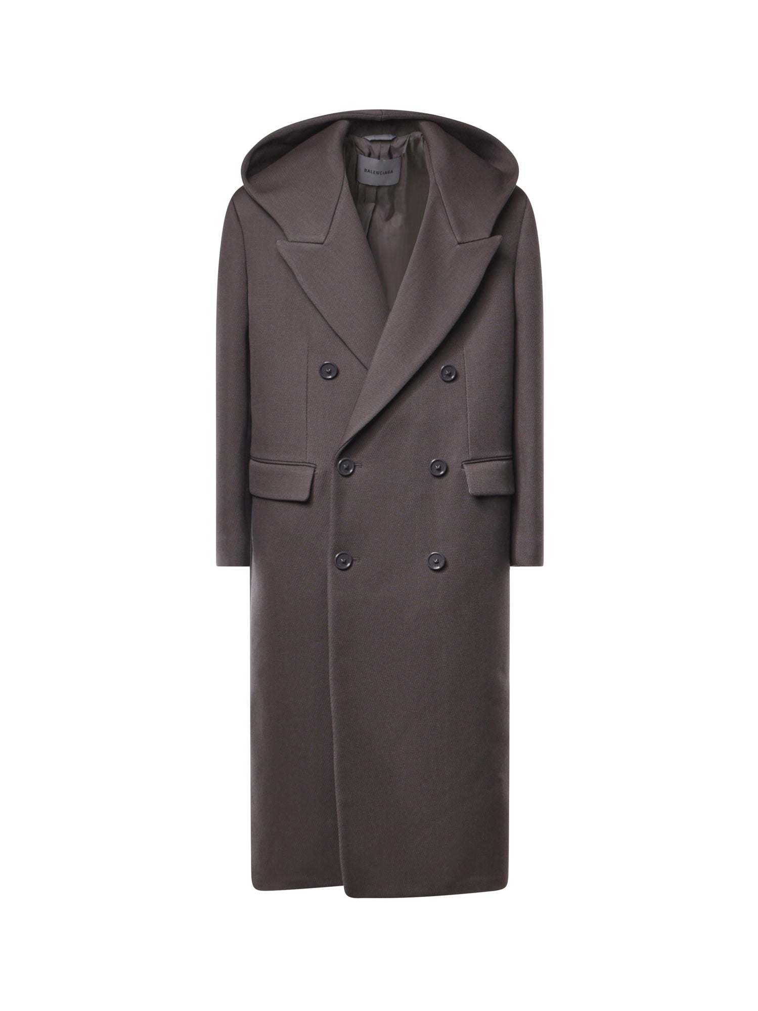 Cappotto sartoriale con cappuccio in lana A009I7 TUT151301 BALENCIAGA 