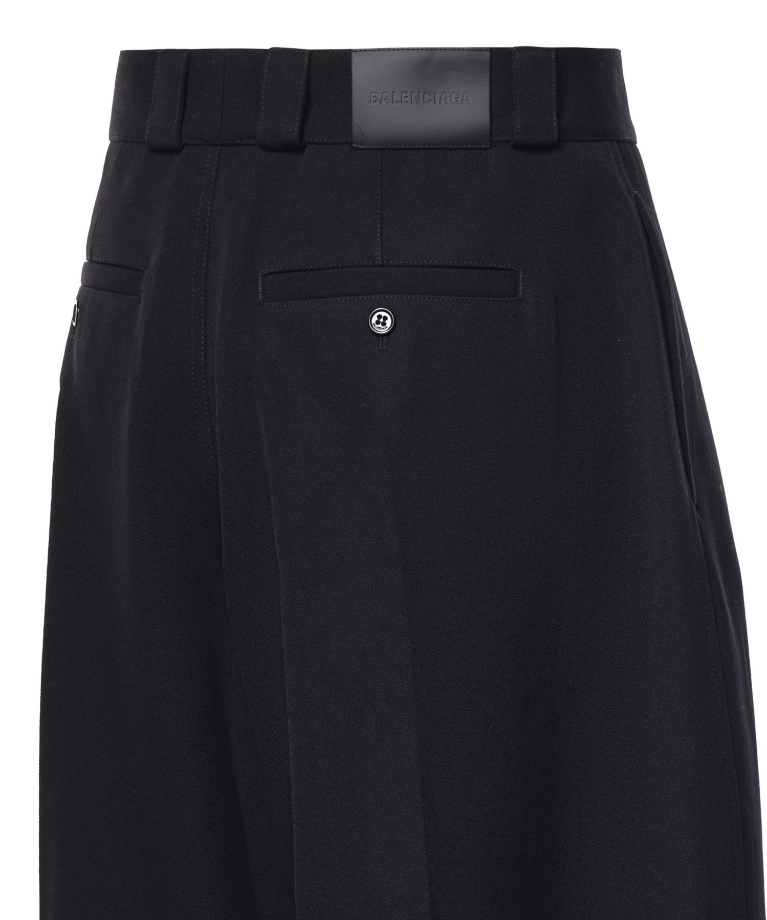 Pantaloni Incurvati in twill di lana A009JY TSU221000 BALENCIAGA 